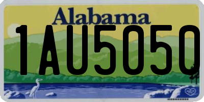 AL license plate 1AU5050