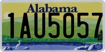 AL license plate 1AU5057