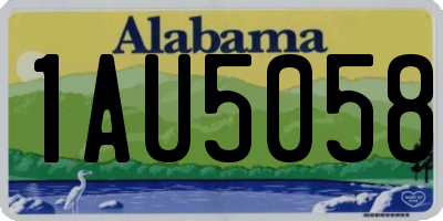 AL license plate 1AU5058