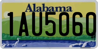 AL license plate 1AU5060