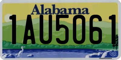 AL license plate 1AU5061