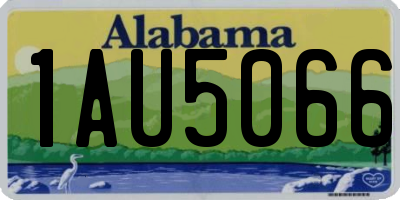 AL license plate 1AU5066