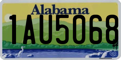 AL license plate 1AU5068