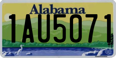 AL license plate 1AU5071