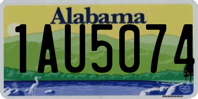 AL license plate 1AU5074