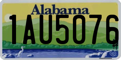 AL license plate 1AU5076
