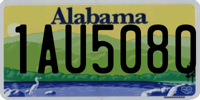 AL license plate 1AU5080