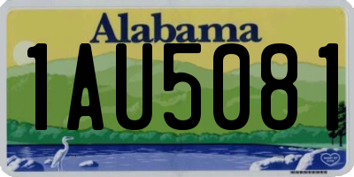 AL license plate 1AU5081