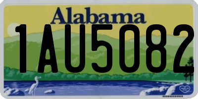 AL license plate 1AU5082