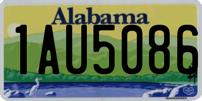 AL license plate 1AU5086