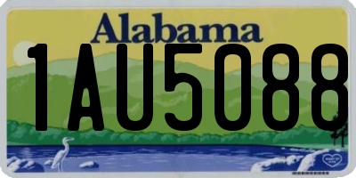AL license plate 1AU5088