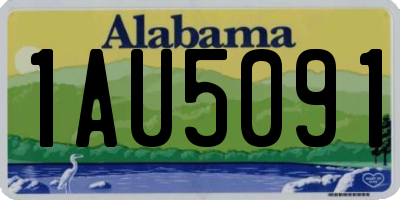 AL license plate 1AU5091