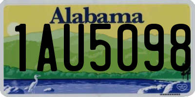 AL license plate 1AU5098