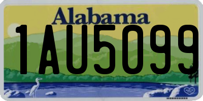 AL license plate 1AU5099