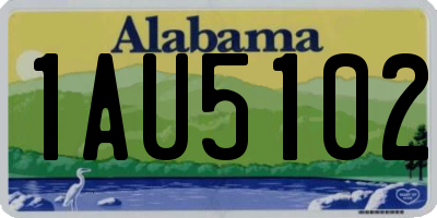 AL license plate 1AU5102