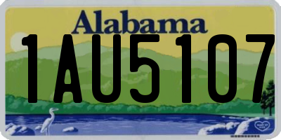 AL license plate 1AU5107