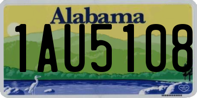 AL license plate 1AU5108