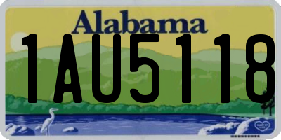 AL license plate 1AU5118