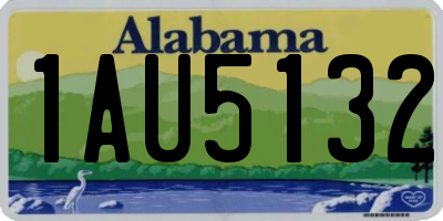 AL license plate 1AU5132