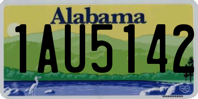 AL license plate 1AU5142