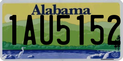 AL license plate 1AU5152