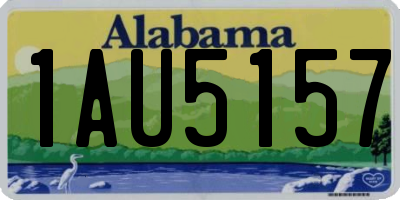 AL license plate 1AU5157