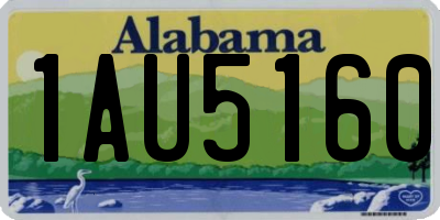 AL license plate 1AU5160