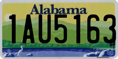 AL license plate 1AU5163