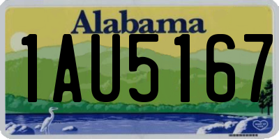 AL license plate 1AU5167