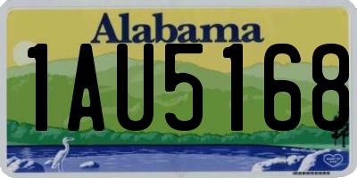 AL license plate 1AU5168