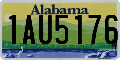 AL license plate 1AU5176