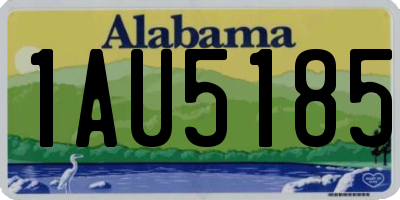 AL license plate 1AU5185