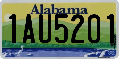 AL license plate 1AU5201