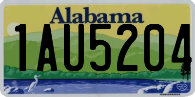AL license plate 1AU5204