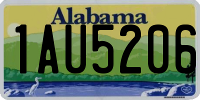 AL license plate 1AU5206