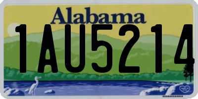 AL license plate 1AU5214