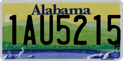 AL license plate 1AU5215