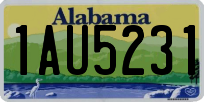 AL license plate 1AU5231