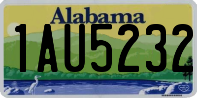AL license plate 1AU5232