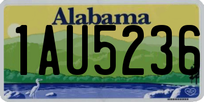 AL license plate 1AU5236