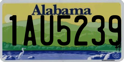 AL license plate 1AU5239