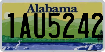AL license plate 1AU5242