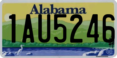 AL license plate 1AU5246