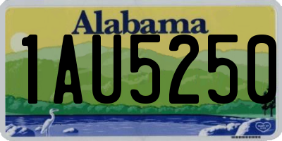 AL license plate 1AU5250