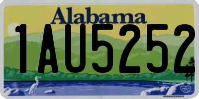 AL license plate 1AU5252