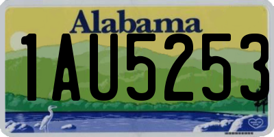 AL license plate 1AU5253