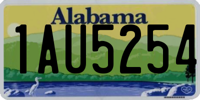 AL license plate 1AU5254