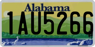 AL license plate 1AU5266