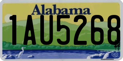 AL license plate 1AU5268