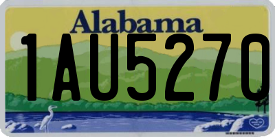 AL license plate 1AU5270